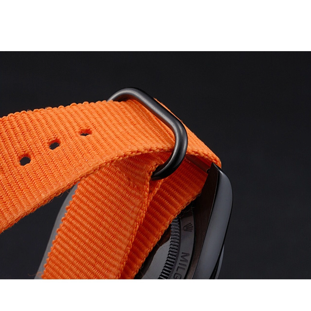 AAA replica watch Bamford Strap Rolex Milgauss Orange 622003 Nylon 0731